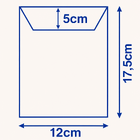 Bublinkové obálky AJAX s lepiacim pásikom 120 × 175 + 50 mm